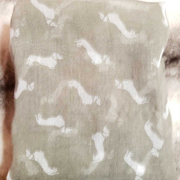 dachshund large blanket scarf - Picture 2 of 2